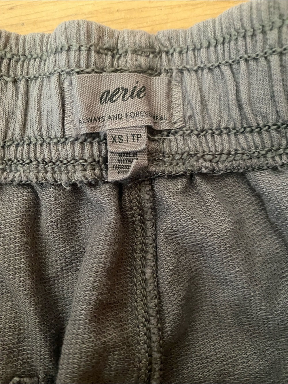 aerie Women's Athletic Shorts in Gray - Picture 2 of 2
